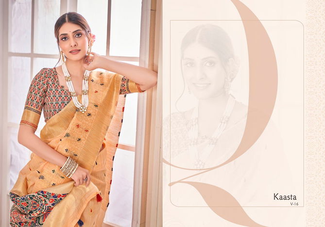 Kaasta V 16 By Aura Party Wear Sarees Catalog